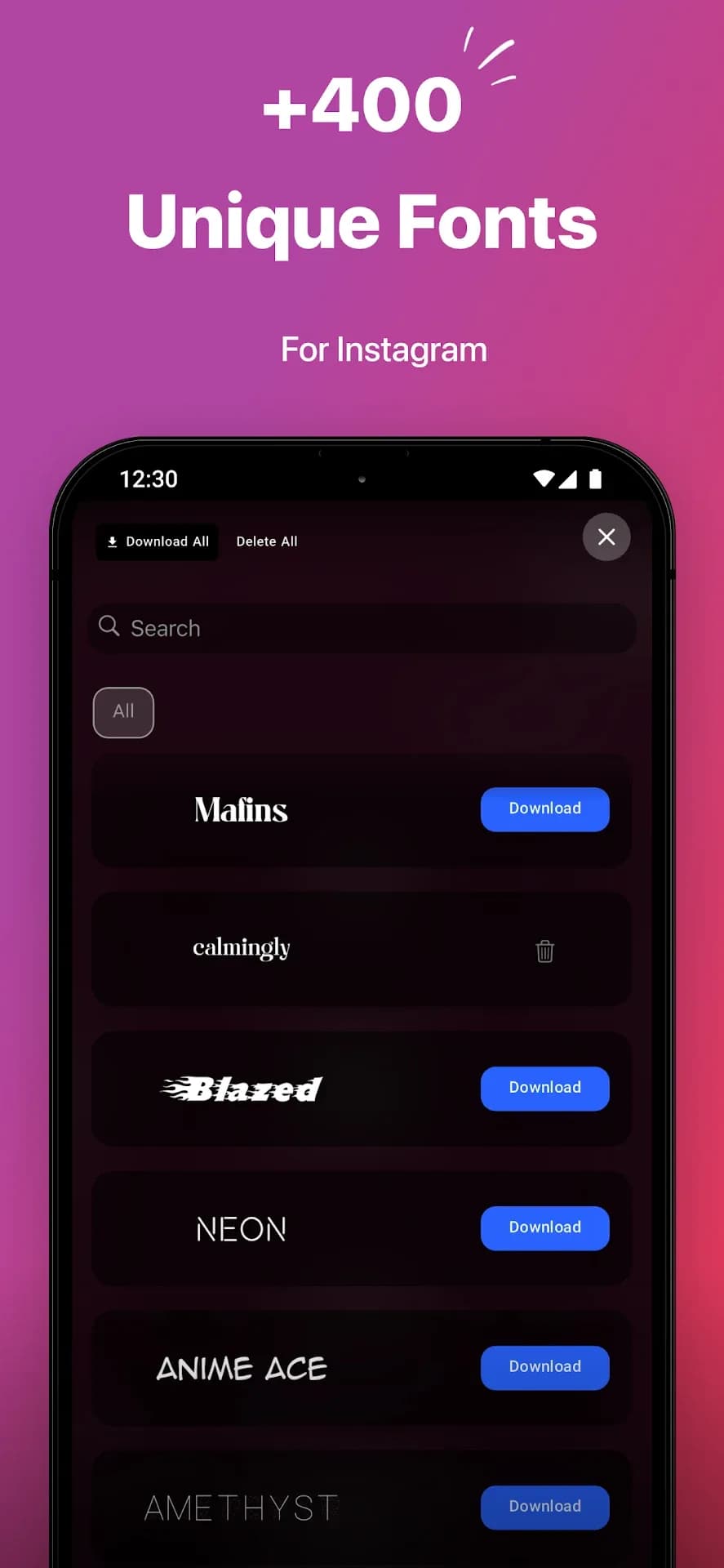 Story Font مهكر — لقطة شاشة 2