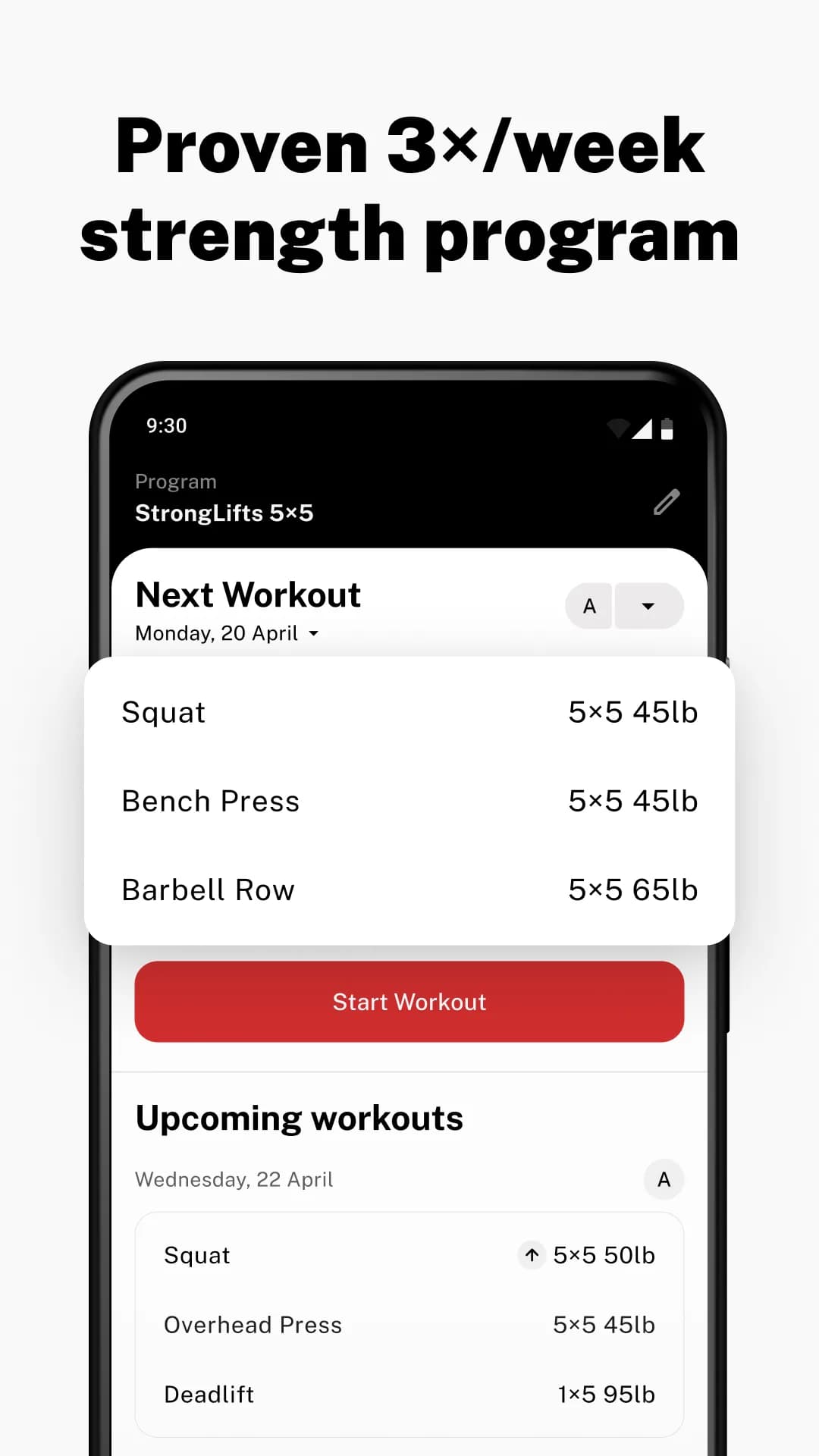 Stronglifts 5×5 Workout مهكر — لقطة شاشة 1