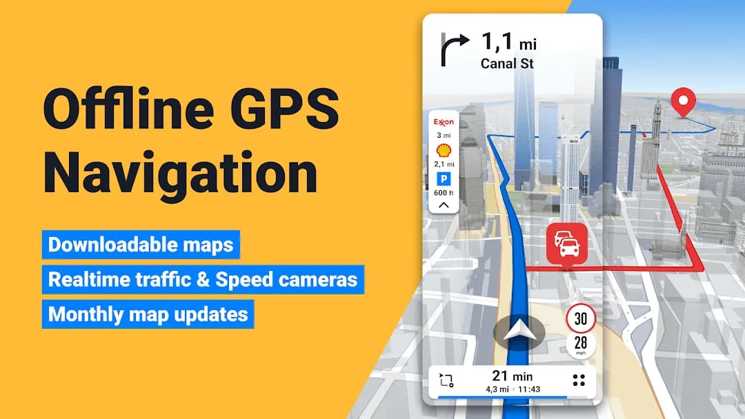 Sygic GPS مهكر — لقطة شاشة 1