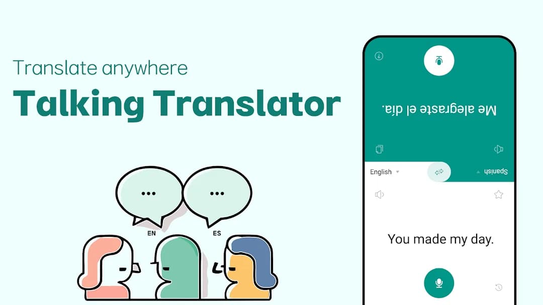 Talking Translator مهكر — لقطة شاشة 1