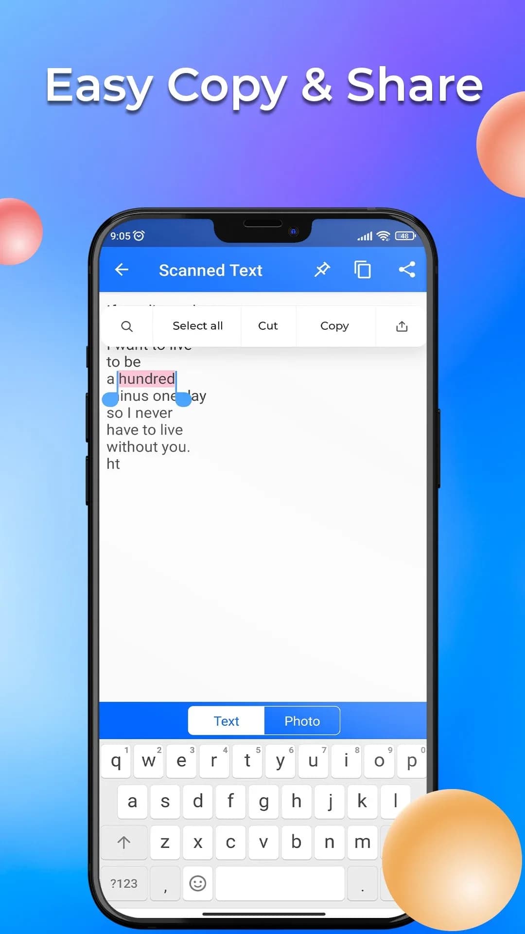 Text Scanner Premium مهكر — لقطة شاشة 2