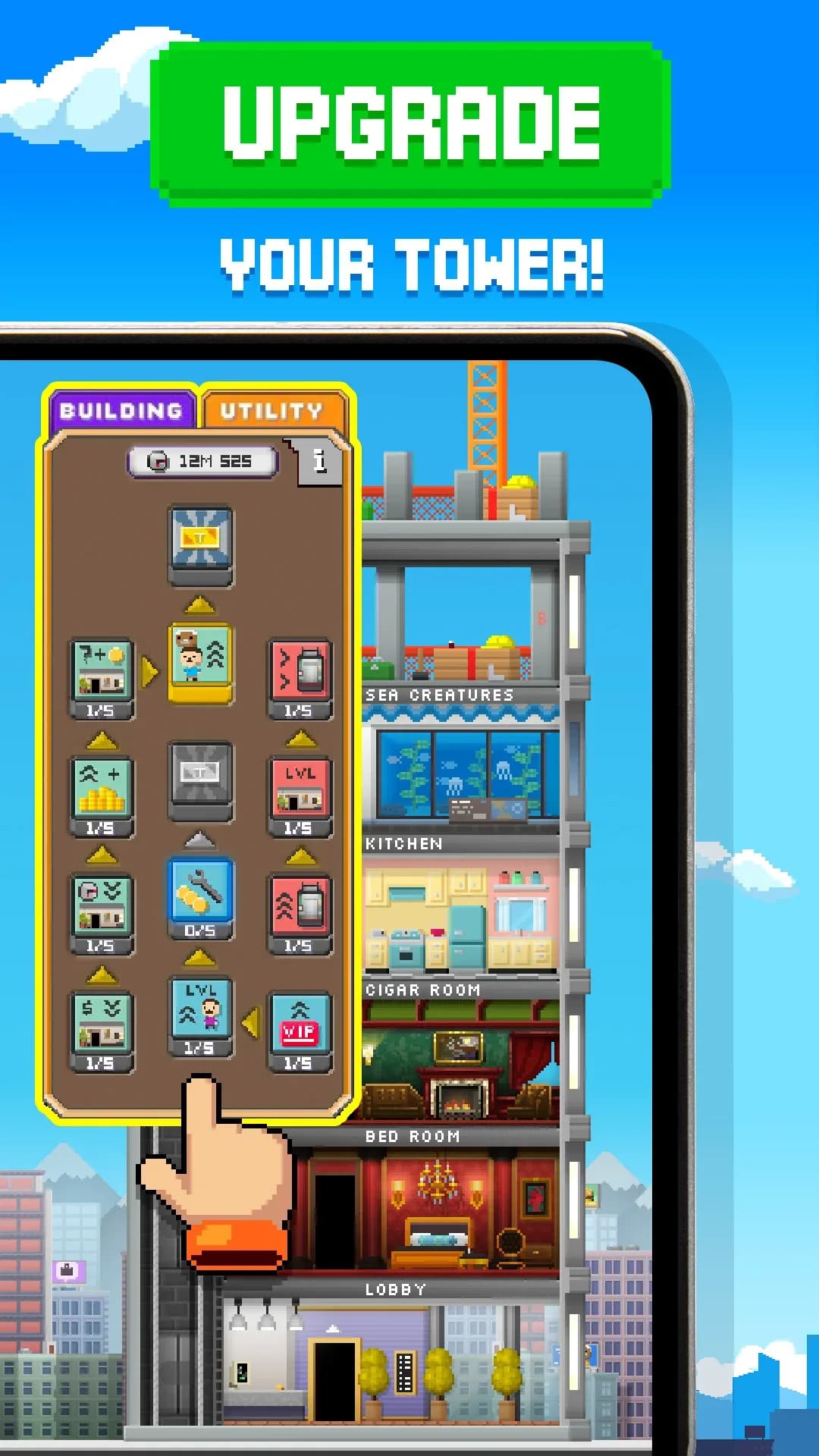 Tiny Tower مهكرة — لقطة شاشة 5