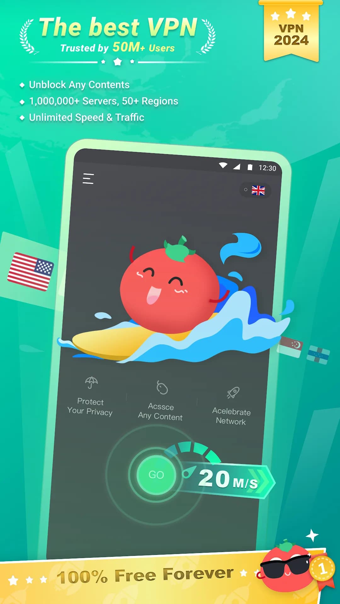 Tomato VPN مهكر — لقطة شاشة 1
