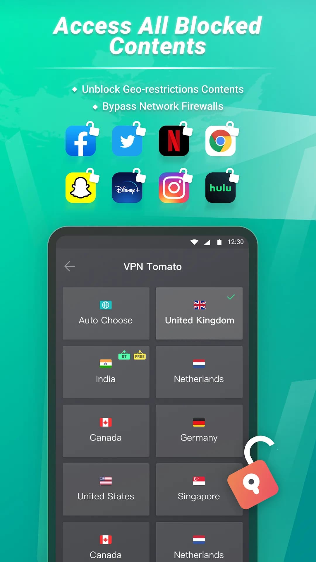 Tomato VPN مهكر — لقطة شاشة 4