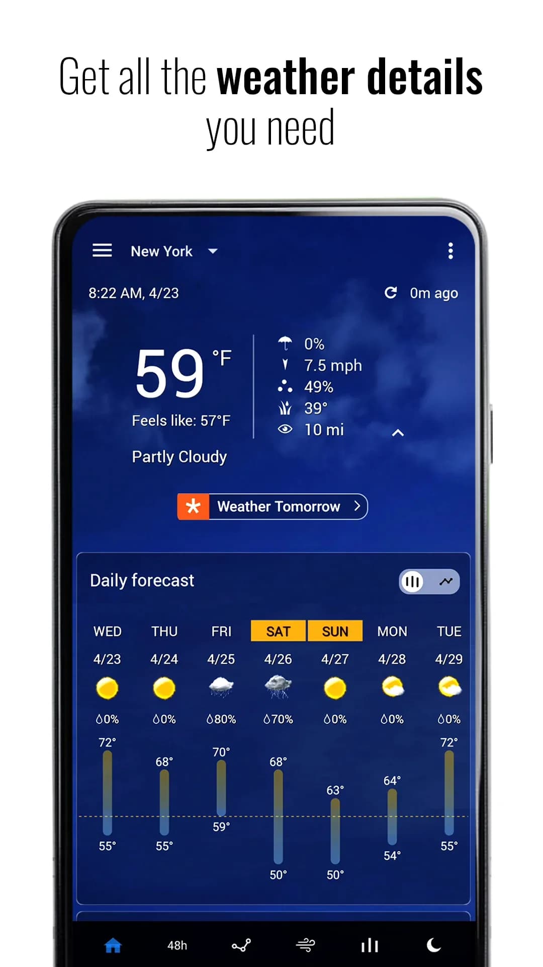 Transparent Weather مهكر — لقطة شاشة 3