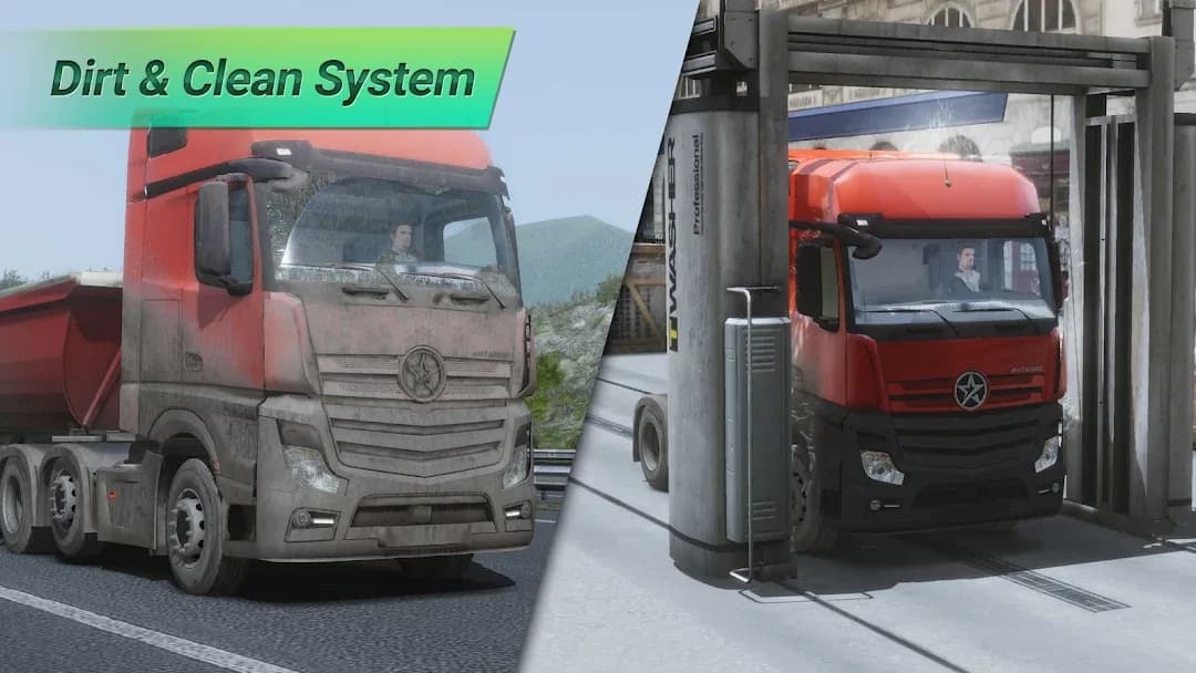 Truck Simulator Europe 2018 مهكرة — لقطة شاشة 6