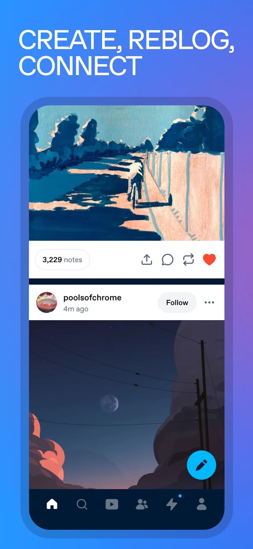 Tumblr مهكر — لقطة شاشة 2