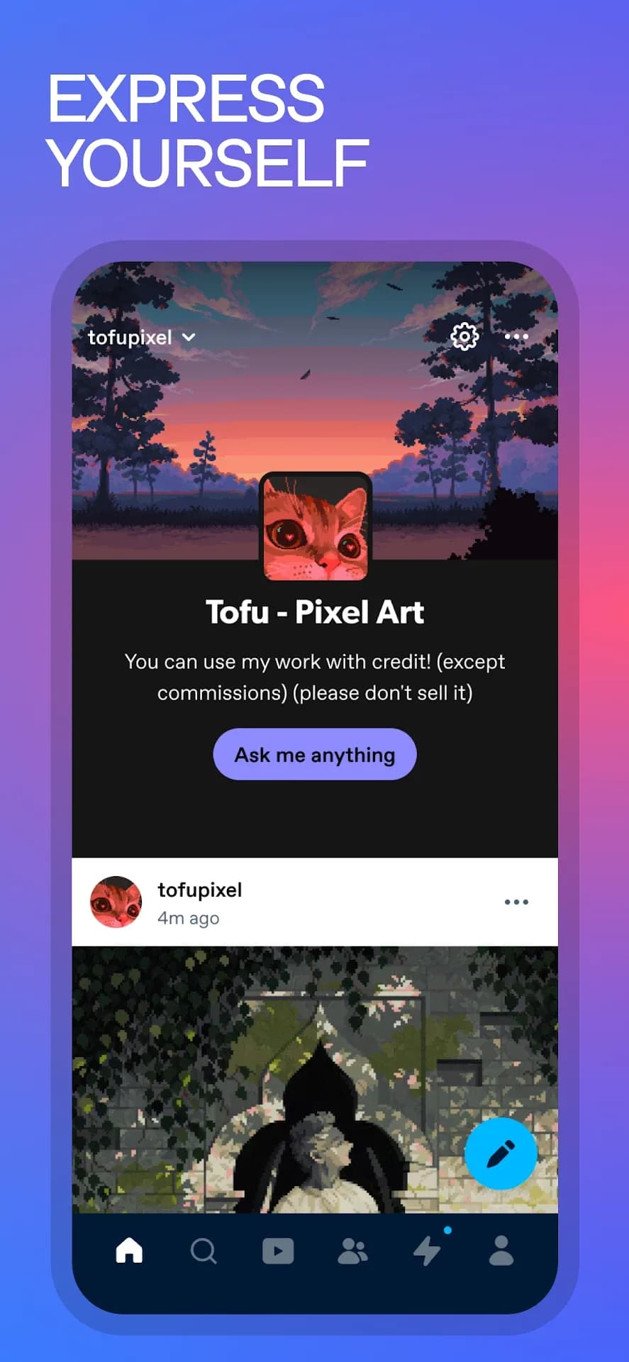 Tumblr مهكر — لقطة شاشة 3