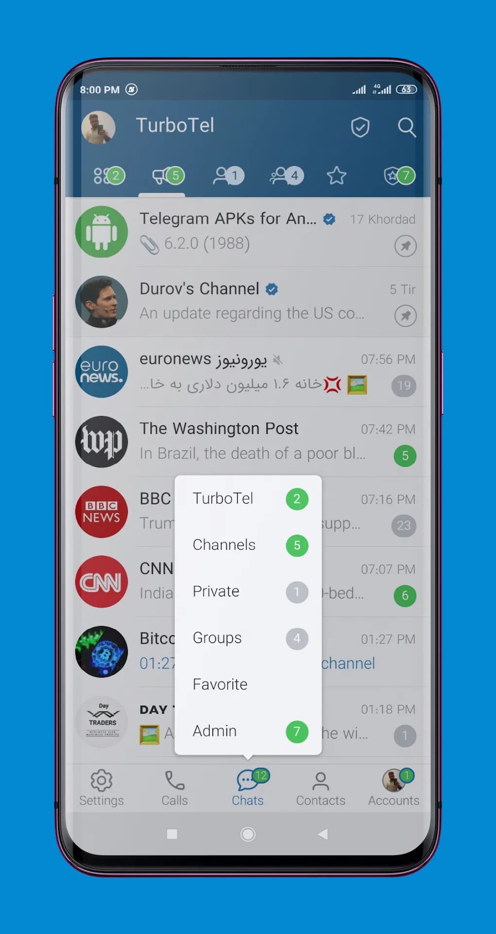 TurboTel Pro مهكر — لقطة شاشة 3
