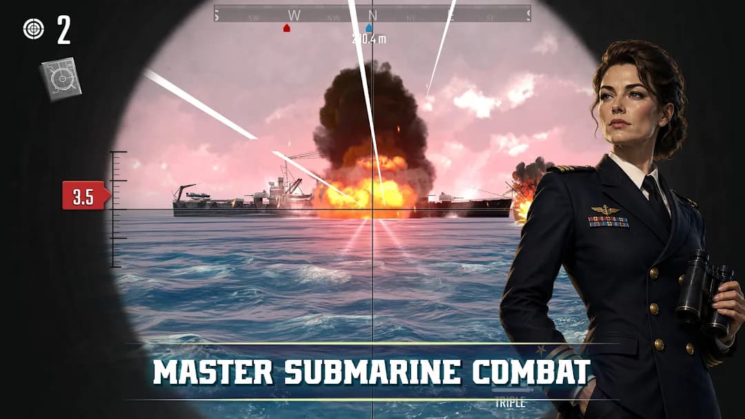 Uboat Attack مهكرة — لقطة شاشة 1