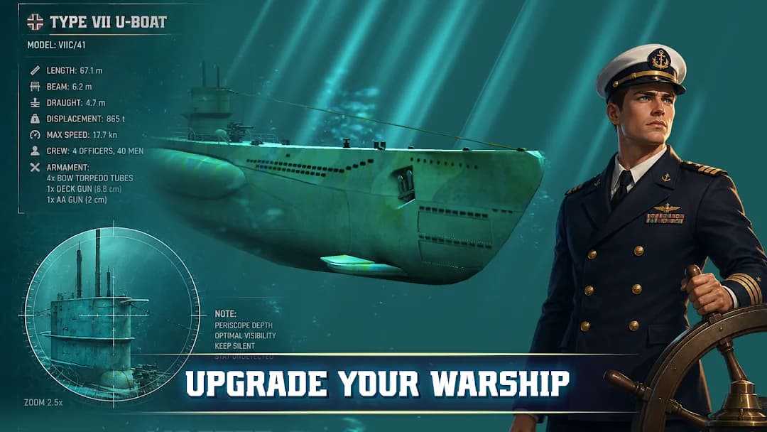 Uboat Attack مهكرة — لقطة شاشة 4