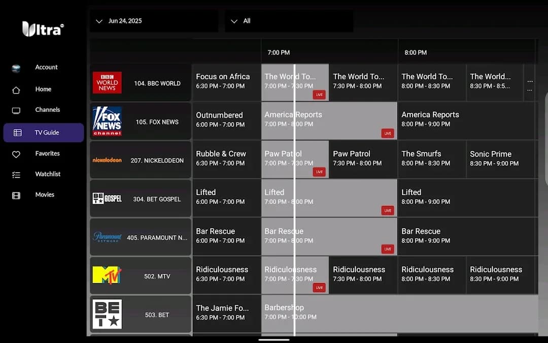 Ultra Tv مهكر — لقطة شاشة 7