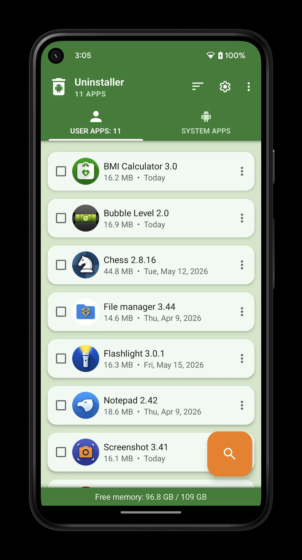 Uninstaller Pro مهكر — لقطة شاشة 1