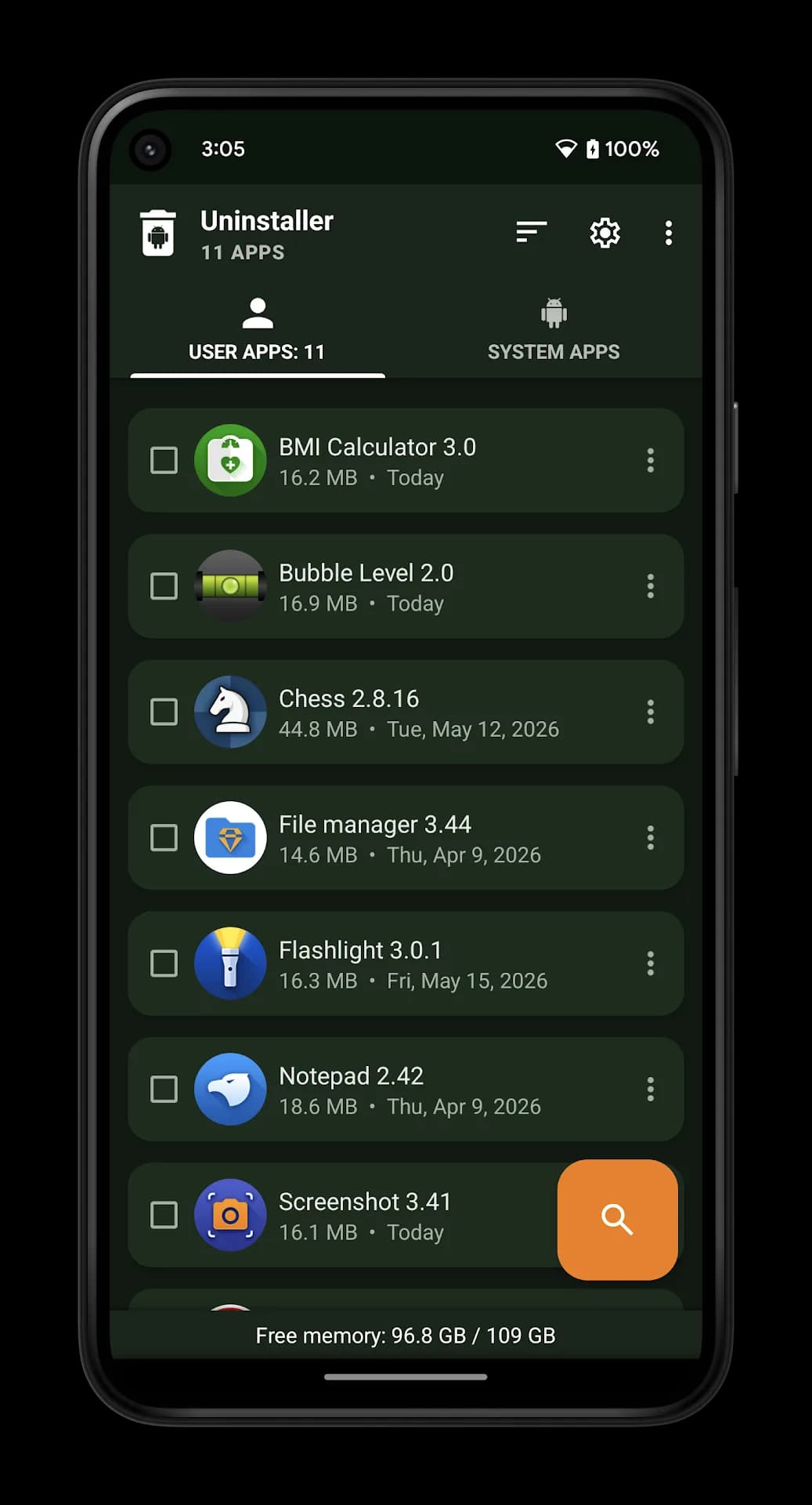 Uninstaller Pro مهكر — لقطة شاشة 2