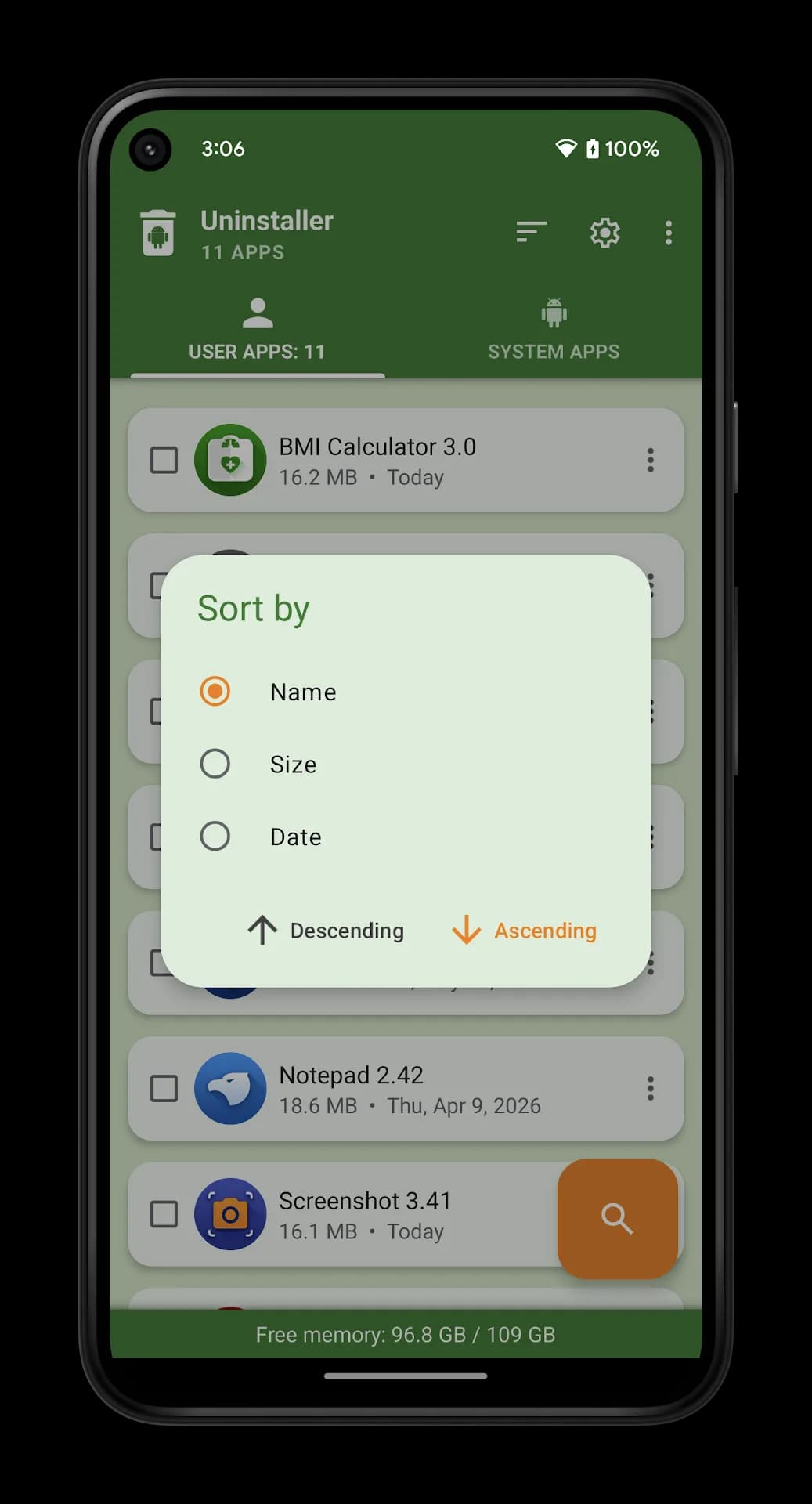 Uninstaller Pro مهكر — لقطة شاشة 6