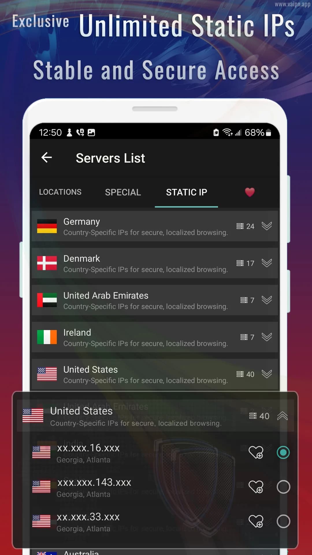 Vaipn Ai Vpn مهكر — لقطة شاشة 5