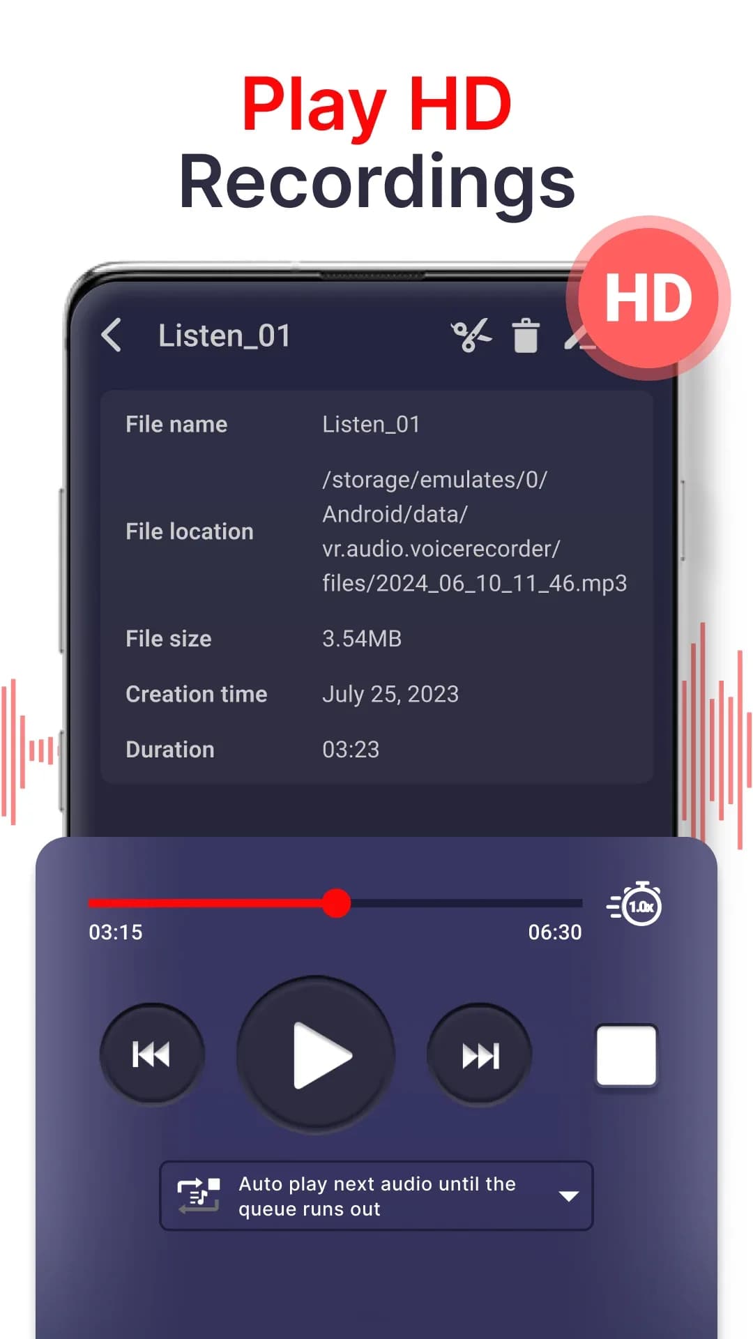 Voice Recorder مهكر — لقطة شاشة 4