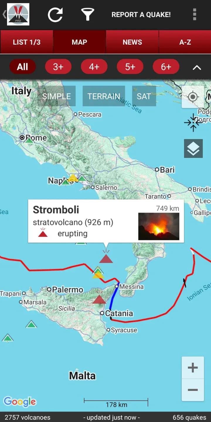 Volcanoes Earthquakes مهكر — لقطة شاشة 4