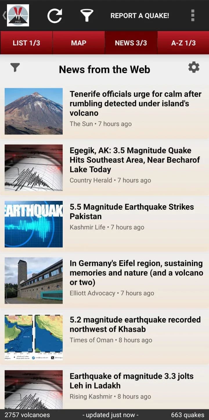 Volcanoes Earthquakes مهكر — لقطة شاشة 7