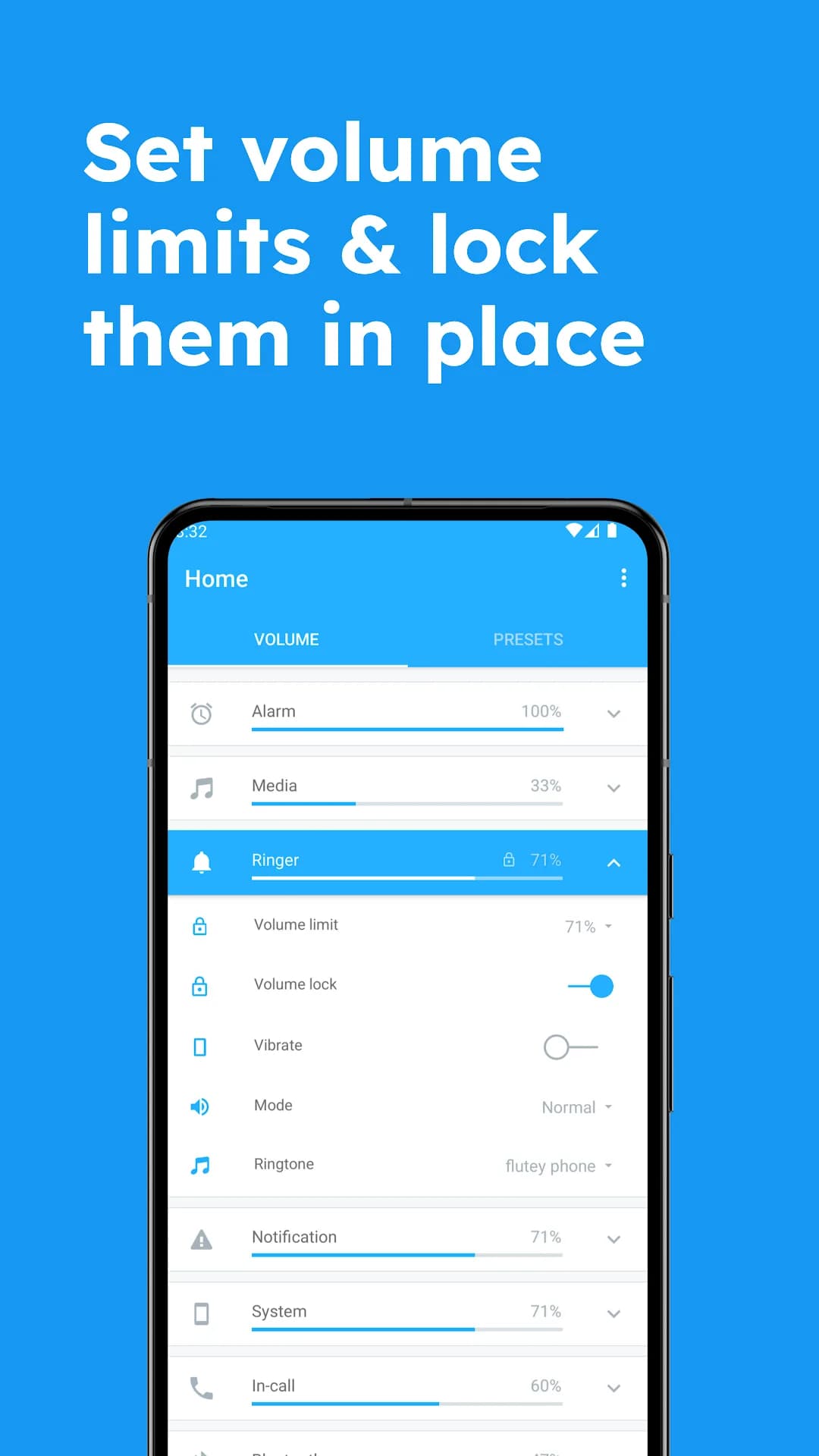 Volume Control مهكر — لقطة شاشة 1