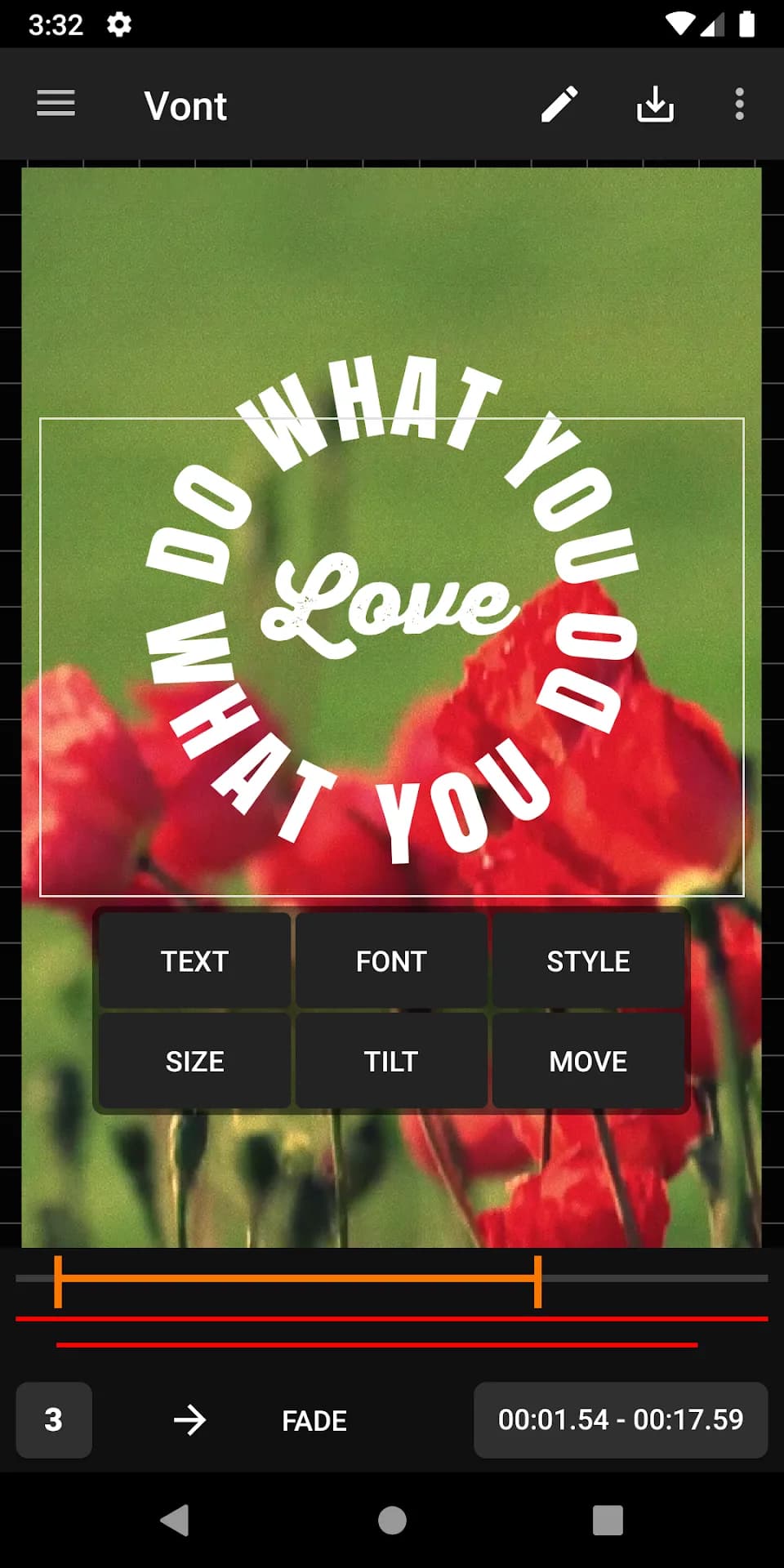 Vont Text on Videos مهكر — لقطة شاشة 2