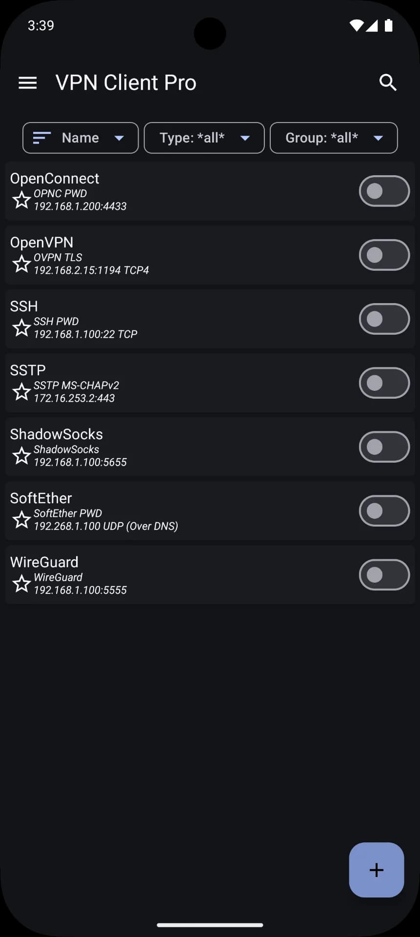 VPN Client Pro مهكر — لقطة شاشة 1