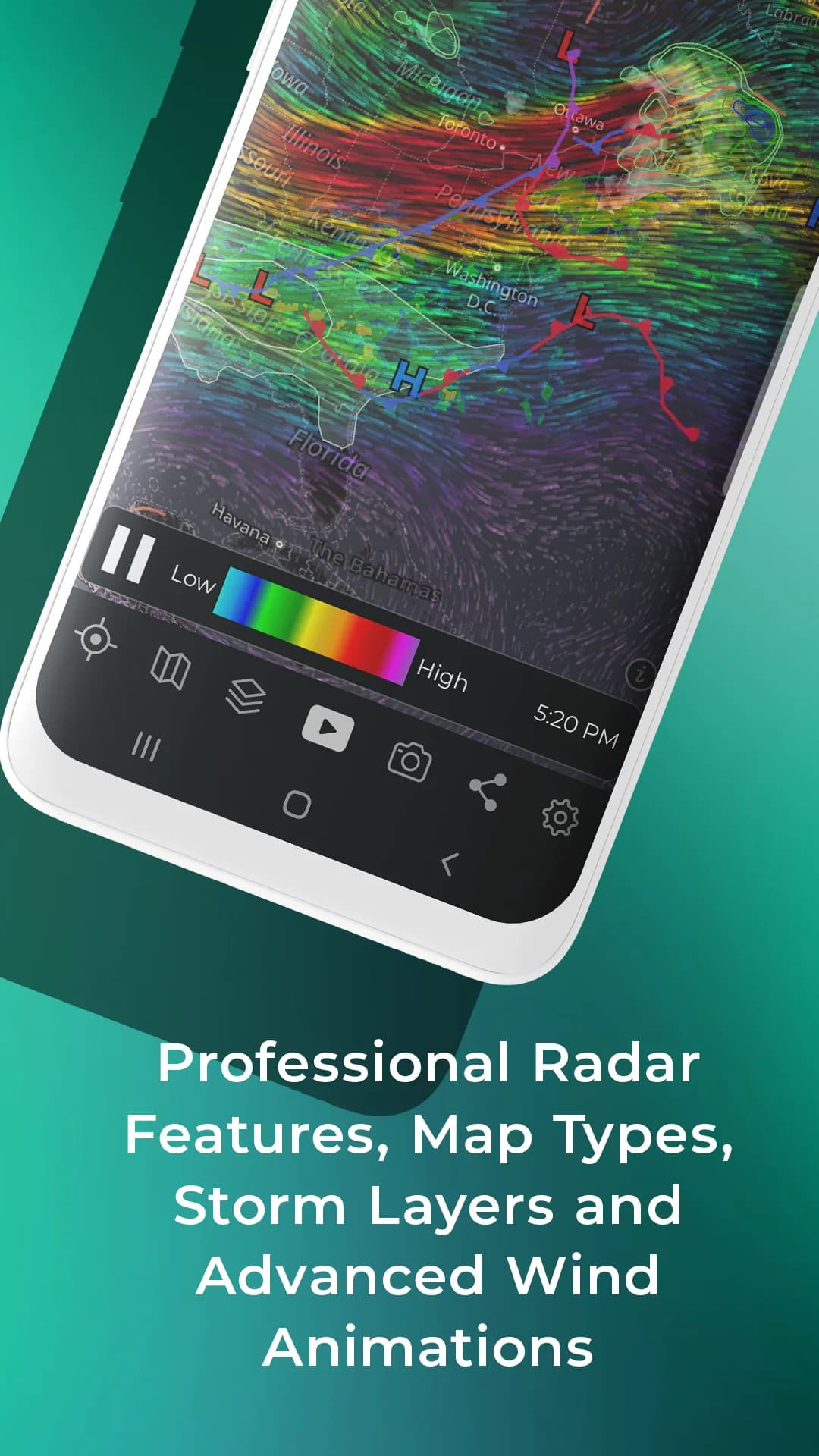 Weather Radar Pro مهكر — لقطة شاشة 5