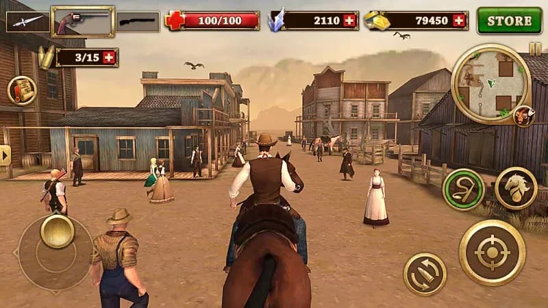 West Gunfighter مهكرة — لقطة شاشة 2