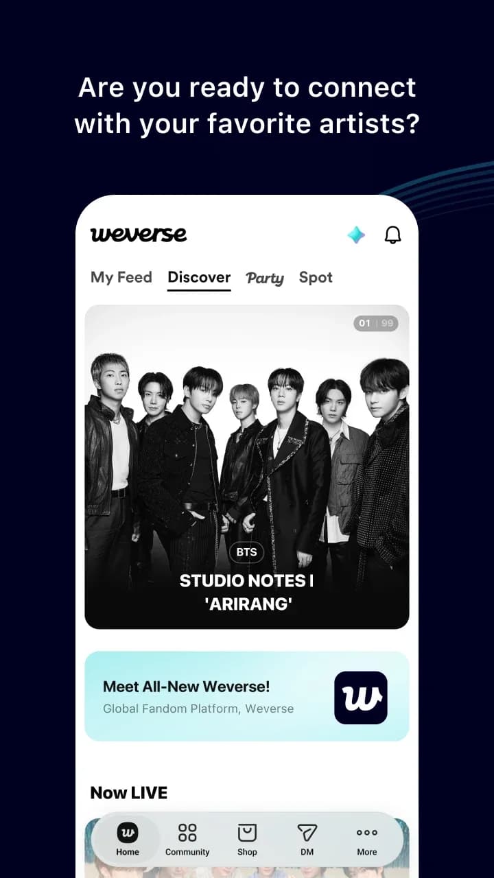 Weverse مهكر — لقطة شاشة 2