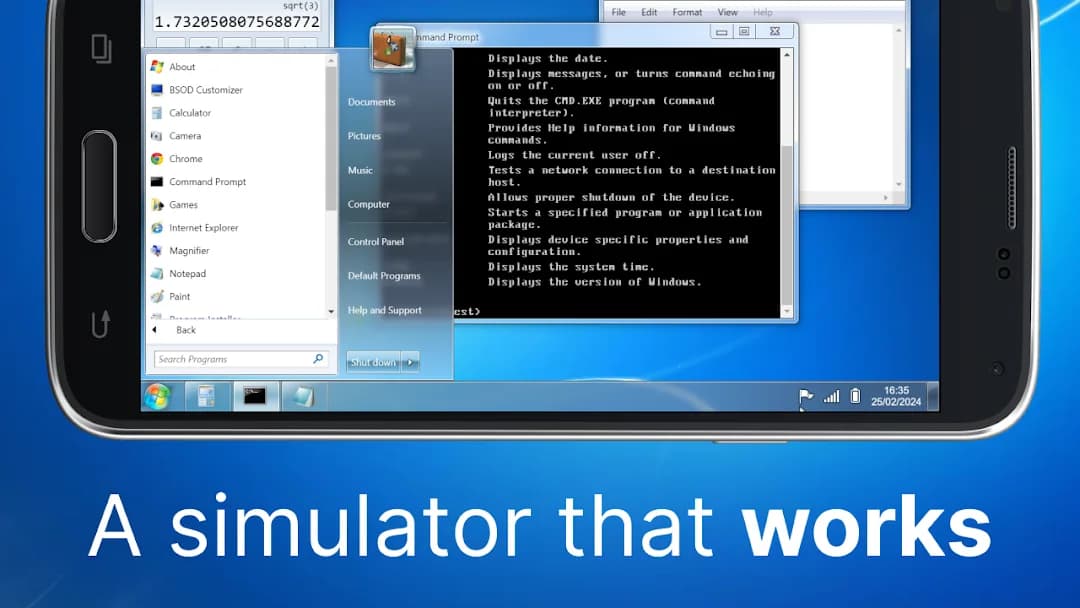 Win7 Simu مهكر — لقطة شاشة 2