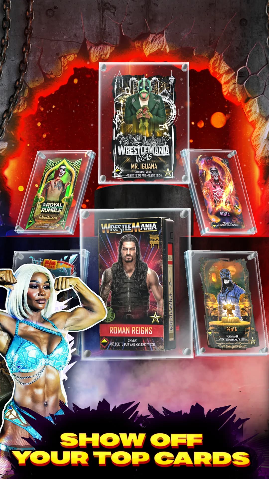 WWE SuperCard مهكرة — لقطة شاشة 8