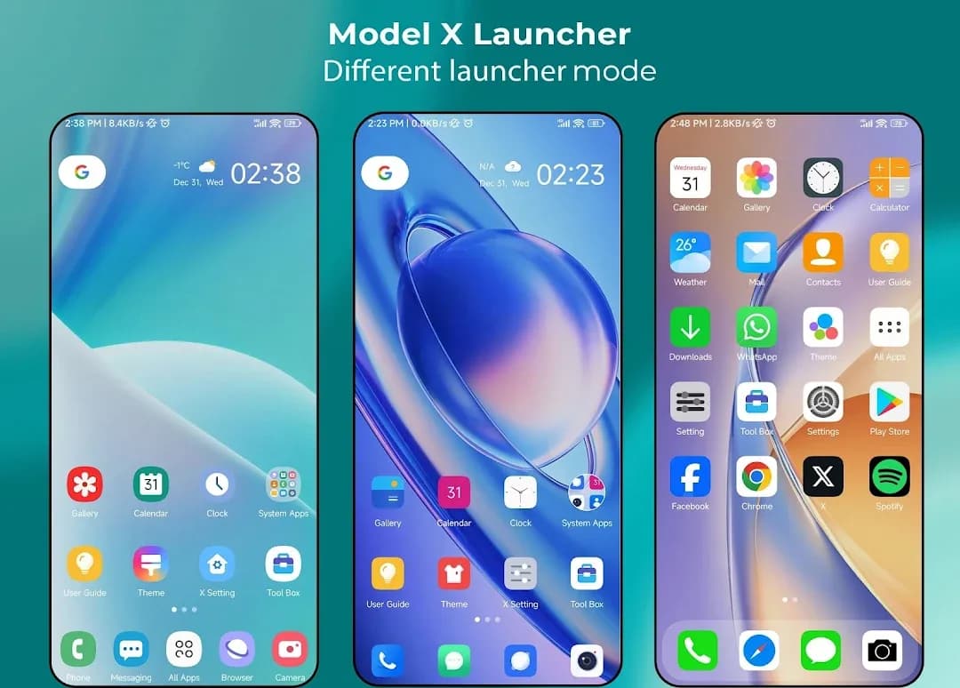 X Launcher مهكر — لقطة شاشة 1