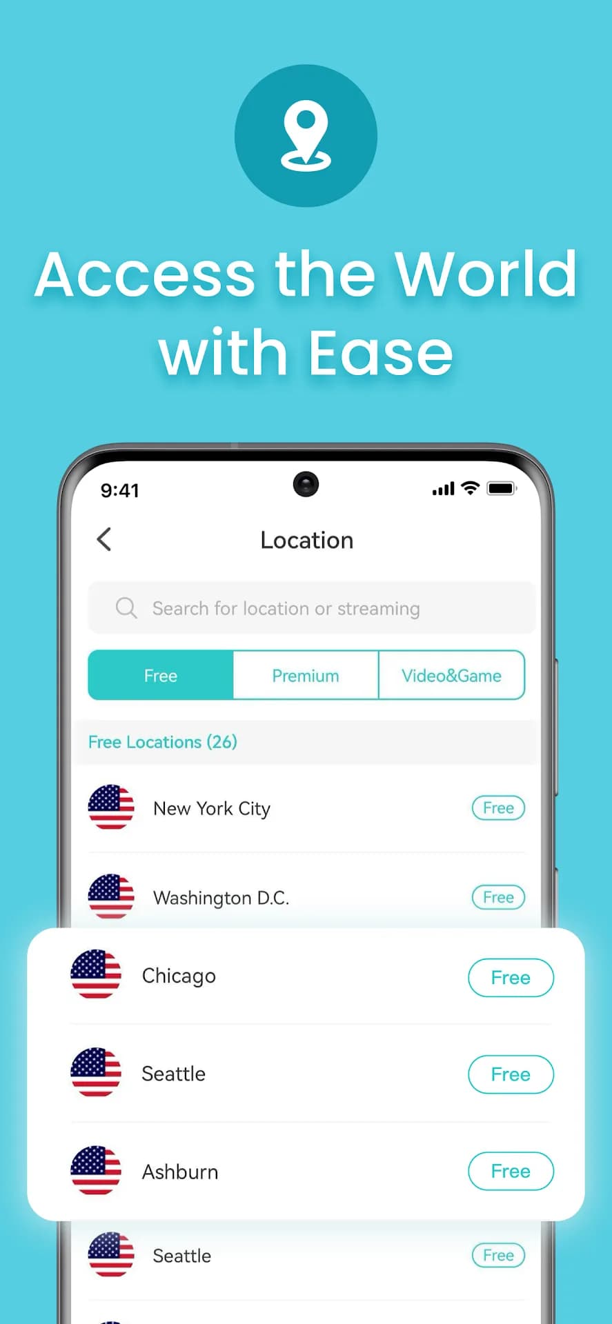 X-VPN Premium مهكر — لقطة شاشة 2