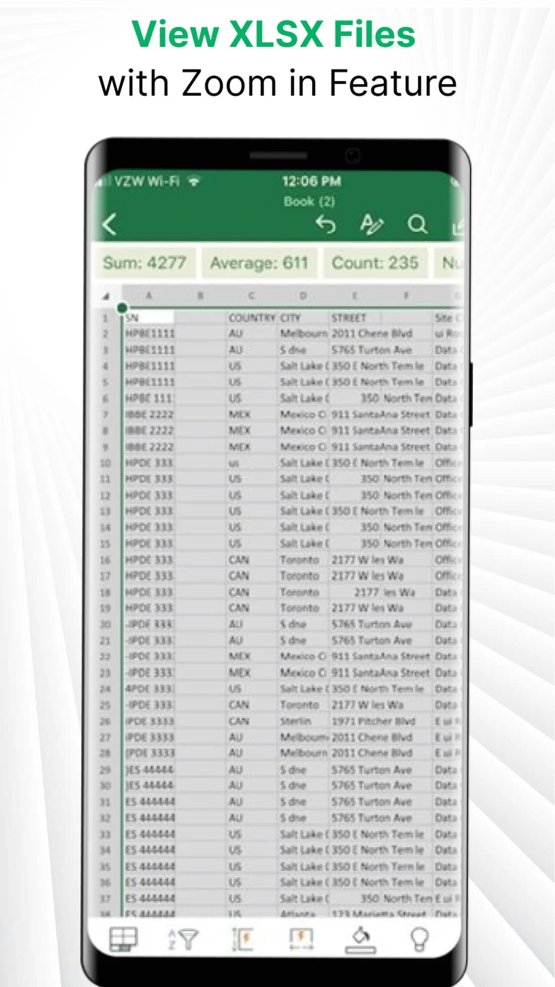 XLS Viewer مهكر — لقطة شاشة 1