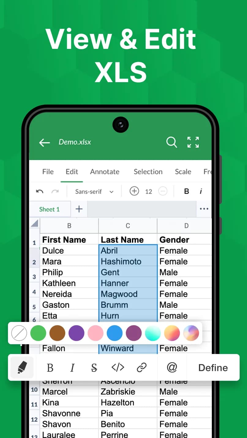 XLSX Reader مهكر — لقطة شاشة 1