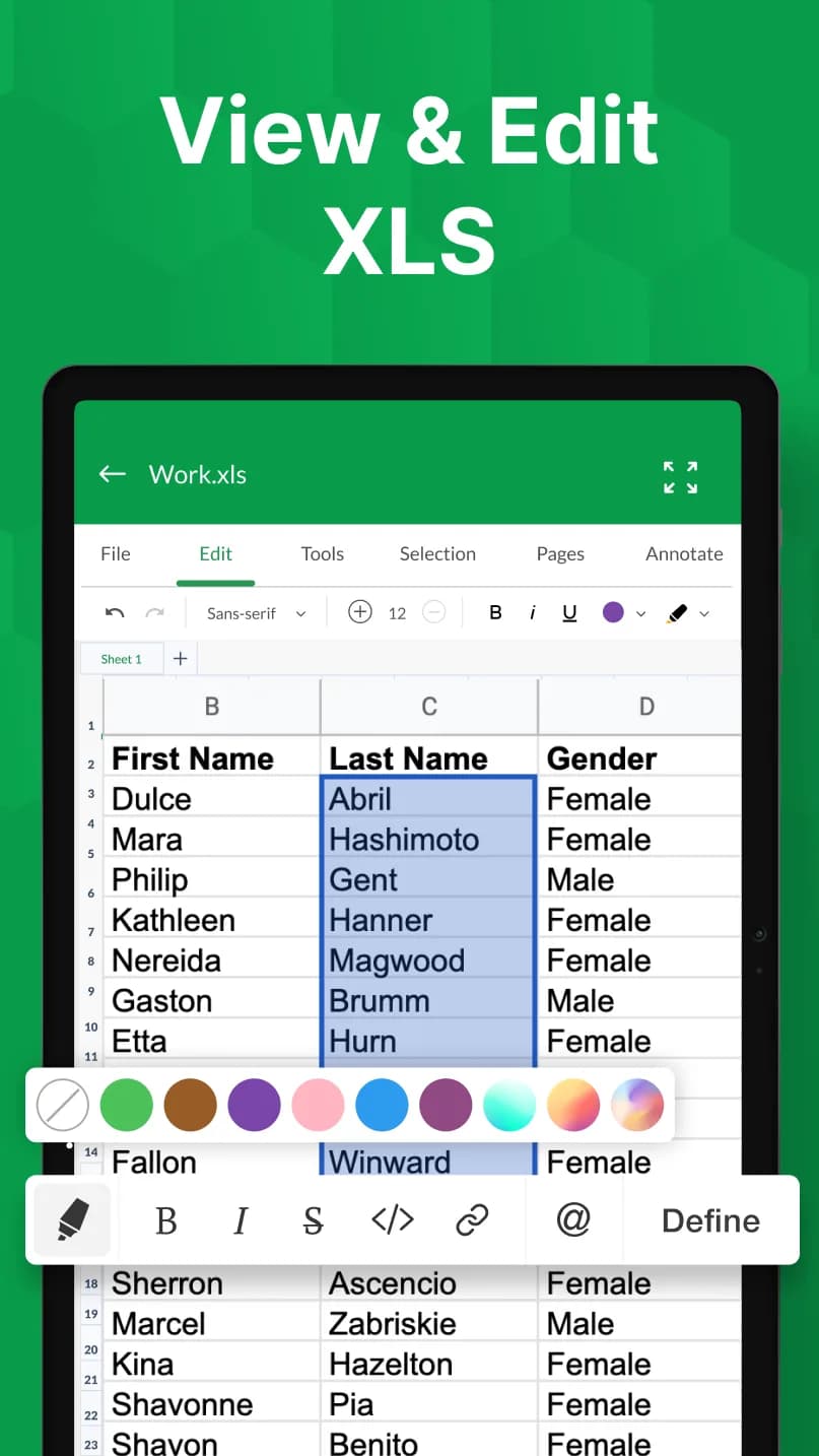 XLSX Reader مهكر — لقطة شاشة 7