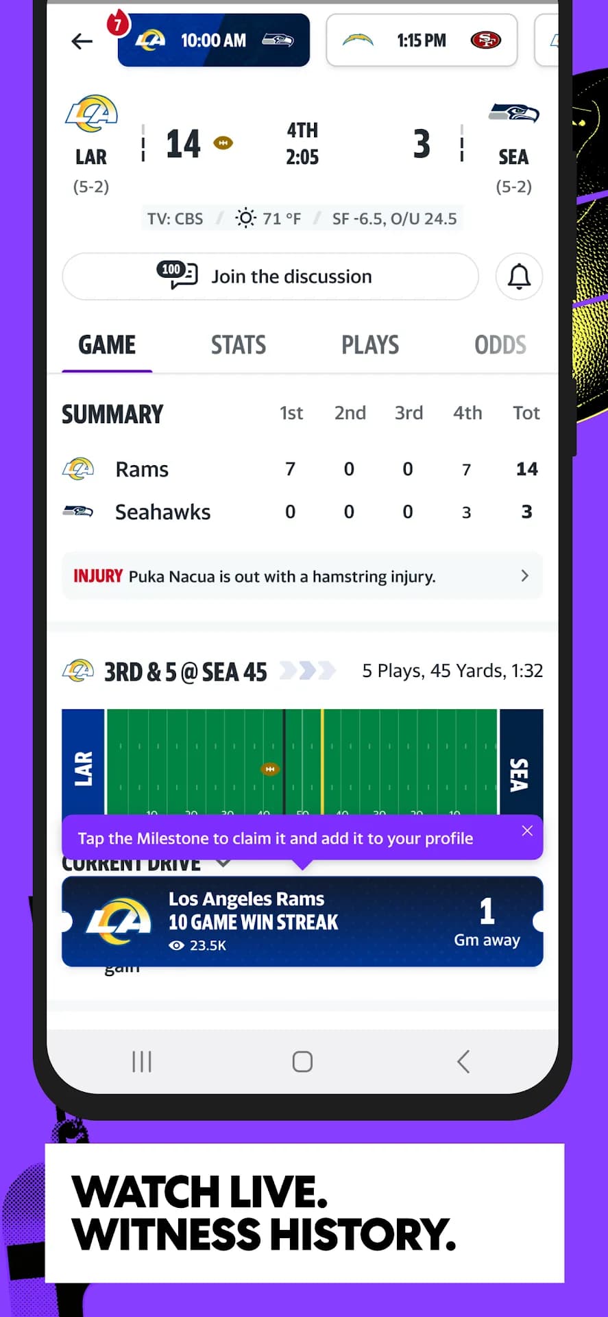 Yahoo Sports مهكر — لقطة شاشة 1