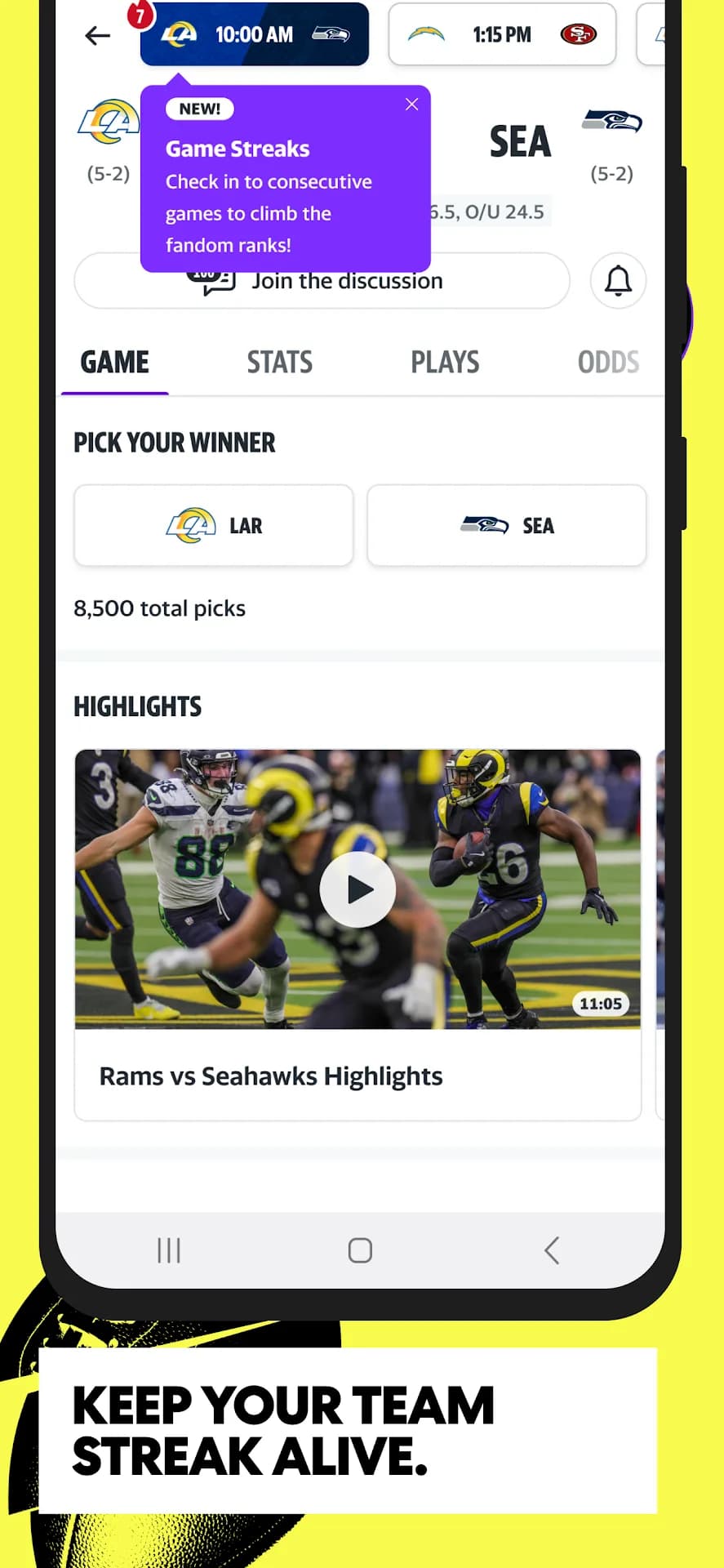Yahoo Sports مهكر — لقطة شاشة 5