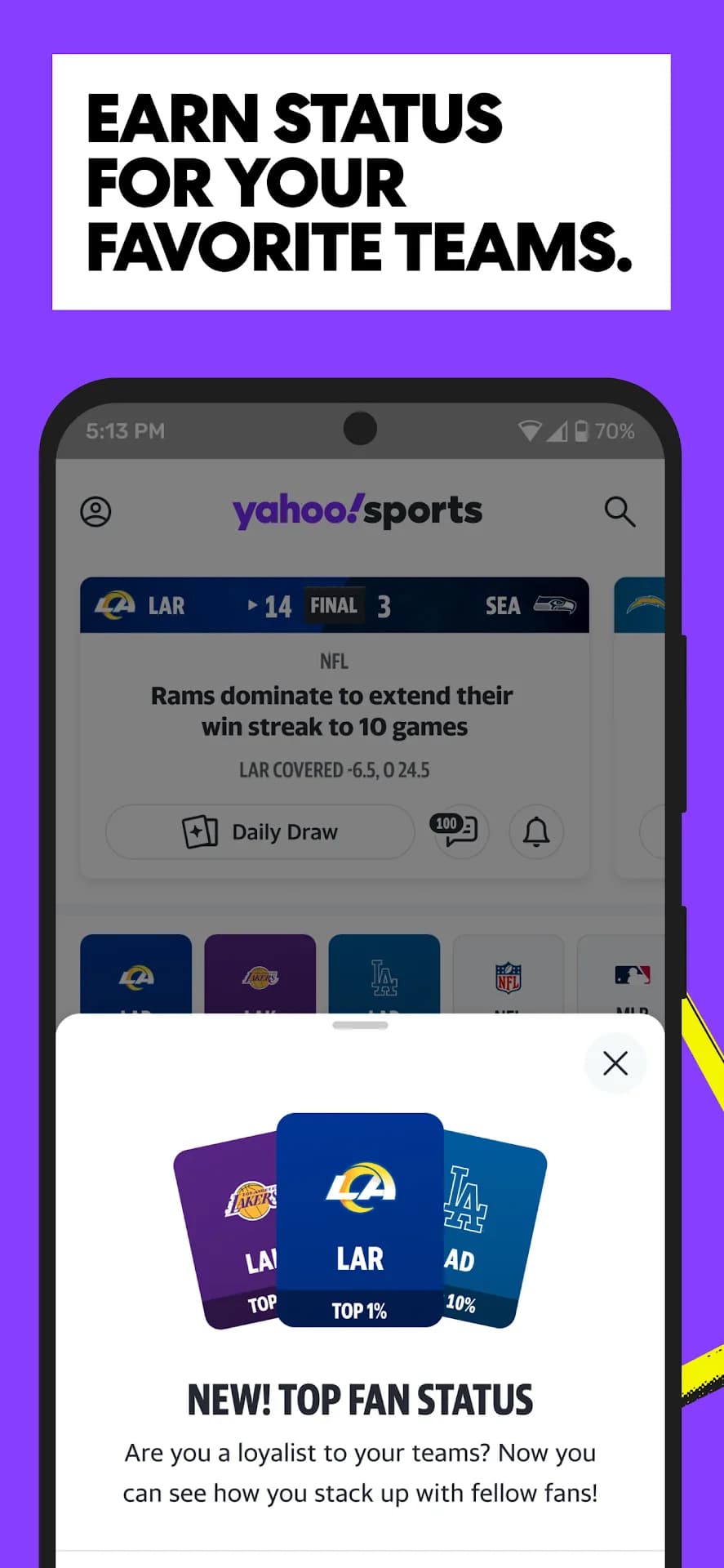 Yahoo Sports مهكر — لقطة شاشة 6