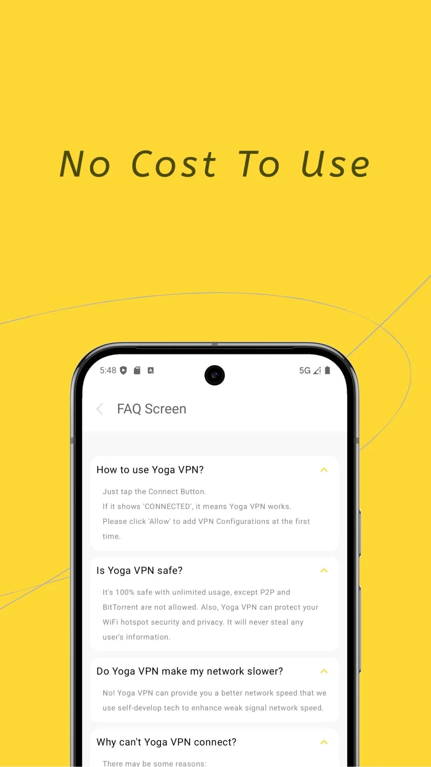 Yoga VPN Premium مهكر — لقطة شاشة 4