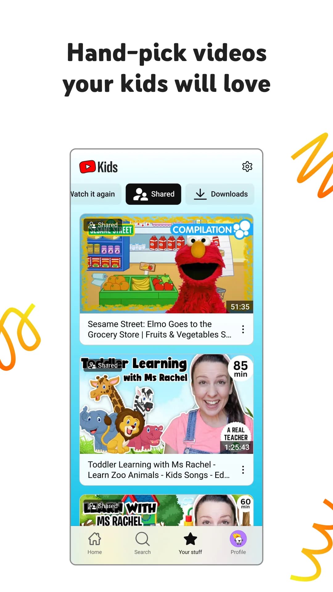 YouTube Kids مهكر — لقطة شاشة 3