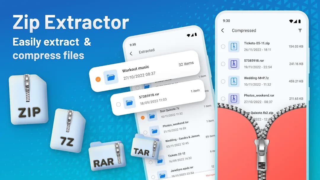 Zip Extractor مهكر — لقطة شاشة 1