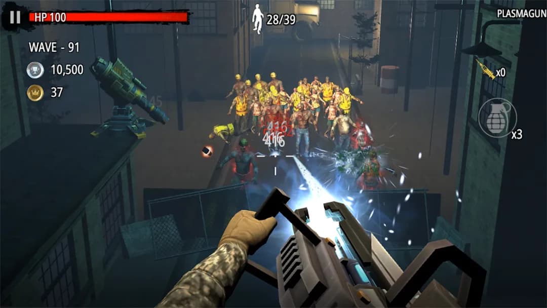 Zombie Hunter D-Day مهكرة — لقطة شاشة 4