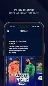 UEFA.tv مهكر — لقطة شاشة 1