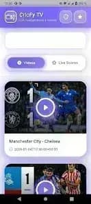 CricFy TV مهكر — لقطة شاشة 1