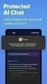 DuckDuckGo, Duck.ai مهكر — لقطة شاشة 3