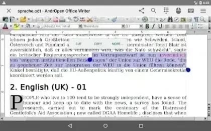 AndrOpen Office مهكر — لقطة شاشة 1