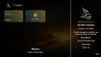 Falcon IPTV Pro مهكر — لقطة شاشة 8