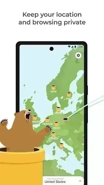 TunnelBear مهكر — لقطة شاشة 1
