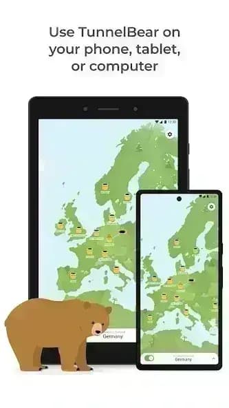 TunnelBear مهكر — لقطة شاشة 3